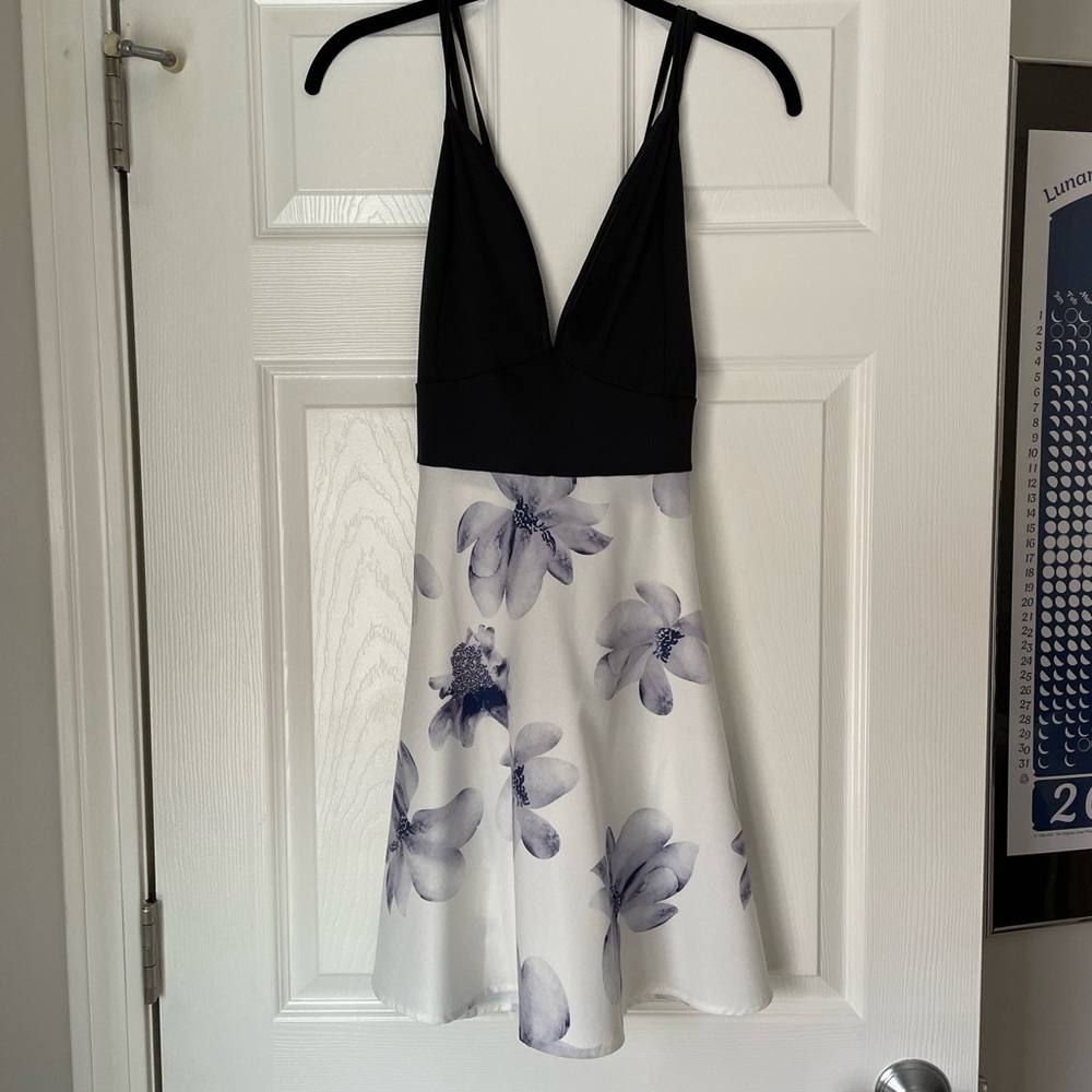 Black and white summer dress